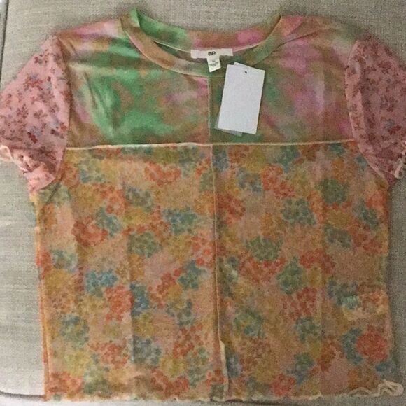 BP Patchwork Mesh Top NWT - Picture 5 of 7